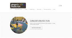 Desktop Screenshot of gingersmusicfun.com
