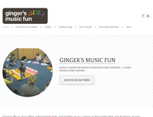 Tablet Screenshot of gingersmusicfun.com
